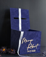 CARD BOXES velvet card boxes Gift Card Box & Cards, Velvet Navy Blue wedding wishing well money gift card box, Personalized Wedding Card Box, Luxury Card Box, Wedding Card Box with Lid, Wedding Money Box, Wedding Card Box6