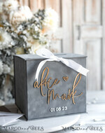 CARD BOXES velvet card boxes Card Box, Wedding Card Box with Lid, Spring Wedding Money Box, Wedding Card Box with slot and cards and gift Arch acrylic sign set21