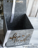 CARD BOXES velvet card boxes Card Box, Wedding Card Box with Lid, Spring Wedding Money Box, Wedding Card Box with slot and cards and gift Arch acrylic sign set21