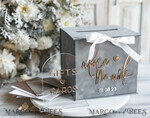 CARD BOXES velvet card boxes Card Box, Wedding Card Box with Lid, Spring Wedding Money Box, Wedding Card Box with slot and cards and gift Arch acrylic sign set21