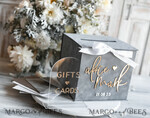 CARD BOXES velvet card boxes Card Box, Wedding Card Box with Lid, Spring Wedding Money Box, Wedding Card Box with slot and cards and gift Arch acrylic sign set21