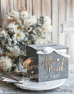CARD BOXES velvet card boxes Card Box, Wedding Card Box with Lid, Spring Wedding Money Box, Wedding Card Box with slot and cards and gift Arch acrylic sign set21
