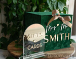 CARD BOXES velvet card boxes Gift Card Box & arch Sign Set , Velvet green wedding wishing well money gift card box, Personalized Wedding Card Box, Greenery Luxury Card Box, Wedding Card Box with Lid, Emerald Wedding Money Box, Garden Wedding Card Box17