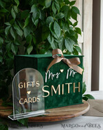 CARD BOXES velvet card boxes Gift Card Box & arch Sign Set , Velvet green wedding wishing well money gift card box, Personalized Wedding Card Box, Greenery Luxury Card Box, Wedding Card Box with Lid, Emerald Wedding Money Box, Garden Wedding Card Box17