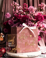 CARD BOXES velvet card boxes Gift Card Box & Cards well wishes Sign Set , Velvet Blush wedding wishing well money gift card box, Personalized Wedding Card Box, Luxury Card Box, Wedding Card Box with Lid, Wedding Money Box, Wedding Card Box25