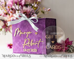 CARD BOXES velvet card boxes Gift Card Box & arch Sign Set , Velvet Purple wedding wishing well money gift card box, Personalized Wedding Card Box, Luxury Card Box, Wedding Card Box with Lid, Wedding Money Box, Wedding Card Box20