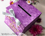 CARD BOXES velvet card boxes Gift Card Box & arch Sign Set , Velvet Purple wedding wishing well money gift card box, Personalized Wedding Card Box, Luxury Card Box, Wedding Card Box with Lid, Wedding Money Box, Wedding Card Box20
