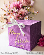 CARD BOXES velvet card boxes Gift Card Box & arch Sign Set , Velvet Purple wedding wishing well money gift card box, Personalized Wedding Card Box, Luxury Card Box, Wedding Card Box with Lid, Wedding Money Box, Wedding Card Box20