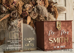 CARD BOXES velvet card boxes terracotta gold Velvet Set Card Box with lock & Polaroid Guestbook & Cards gifts Sign instax instruction sign combo and pens set, fall Wedding Card Box with Lid Instant Instax Guestbook Wedding Money Box Sing Guestbook Set28