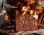 CARD BOXES velvet card boxes Terracotta Fall Card Box and Arch Acrylic Cards & Gifts Clear Sign, Velvet Rust Wedding Card Box with Lid, Burnt Orange Wedding Money Box,  Copper Wedding Card Box cards and gift Arch acrylic sign set38