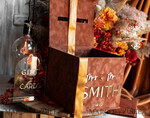 CARD BOXES velvet card boxes Terracotta Fall Card Box and Arch Acrylic Cards & Gifts Clear Sign, Velvet Rust Wedding Card Box with Lid, Burnt Orange Wedding Money Box,  Copper Wedding Card Box cards and gift Arch acrylic sign set38