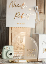 KARTONBOXEN  
 Samtkartenboxen Weißes Gold Samt Set Kartenbox mit Schloss & Polaroid Gästebuch & Karten Geschenke Schild und Instax-Anleitungsschild Kombination und Stiftset, Hochzeitskartenbox mit Deckel Sofort Instax Gästebuch Hochzeitsgeldbox Sing Gästebuch Set18