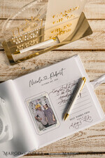KARTONBOXEN  
 Samtkartenboxen Weißgoldenes Samt-Set Kartenbox mit Schloss & Polaroid-Gästebuch & Karten-Geschenk-Schild und Instax-Anleitungs-Schild-Kombination und Stift-Set, Hochzeitskartenbox mit Deckel, Instant Instax-Gästebuch, Hochzeitsgeldbox, Sing Gästebuch-Set54