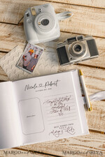 KARTONBOXEN  
 Samtkartenboxen Weißgoldenes Samt-Set Kartenbox mit Schloss & Polaroid-Gästebuch & Karten-Geschenk-Schild und Instax-Anleitungs-Schild-Kombination und Stift-Set, Hochzeitskartenbox mit Deckel, Instant Instax-Gästebuch, Hochzeitsgeldbox, Sing Gästebuch-Set54