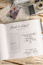 KARTONBOXEN  
 Samtkartenboxen Weißgoldenes Samt-Set Kartenbox mit Schloss & Polaroid-Gästebuch & Karten-Geschenk-Schild und Instax-Anleitungs-Schild-Kombination und Stift-Set, Hochzeitskartenbox mit Deckel, Instant Instax-Gästebuch, Hochzeitsgeldbox, Sing Gästebuch-Set54