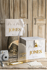KARTONBOXEN  
 Samtkartenboxen Weißgoldenes Samt-Set Kartenbox mit Schloss & Polaroid-Gästebuch & Karten-Geschenk-Schild und Instax-Anleitungs-Schild-Kombination und Stift-Set, Hochzeitskartenbox mit Deckel, Instant Instax-Gästebuch, Hochzeitsgeldbox, Sing Gästebuch-Set54