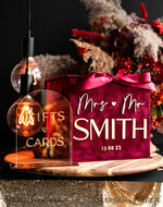 CARD BOXES velvet card boxes burgundy Card Box & arch acrylic sign , Maroon Wedding Card Box with Lid, Marsala Wedding Money Box, Wedding Card Box with slot  cards & gift Arch acrylic sign set33