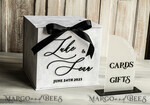 CARD BOXES velvet card boxes Black & White Gift Card Box & Cards Gifts Sign Set, Velvet Classic wedding wishing well money gift card box, Personalized Wedding Card Box14