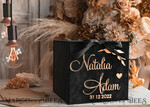CARD BOXES velvet card boxes Black Gold Gift Card Box, Velvet new Years wedding wishing well  money gift card box, Halloween Personalized Wedding Card Box, Black Gold Luxury Card Box,  Elegant Wedding Card Box with Lid19