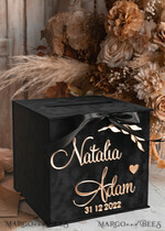CARD BOXES velvet card boxes Black Gold Gift Card Box, Velvet new Years wedding wishing well  money gift card box, Halloween Personalized Wedding Card Box, Black Gold Luxury Card Box,  Elegant Wedding Card Box with Lid19