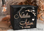 CARD BOXES velvet card boxes Black Gold Gift Card Box, Velvet new Years wedding wishing well  money gift card box, Halloween Personalized Wedding Card Box, Black Gold Luxury Card Box,  Elegant Wedding Card Box with Lid19