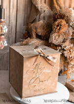 KARTONBOXEN  
 Samtkartenboxen Samtkarton in Taupe und Plexi-Schild-Set, Hochzeitskartenbox mit Deckel, Beige Gold Hochzeitsgeldbox, Nackte Hochzeitskartenbox mit Schlitz, Karten- und Geschenkbogen-Acrylschild-Set27