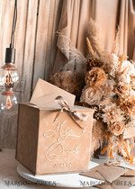 KARTONBOXEN  
 Samtkartenboxen Samtkarton in Taupe und Plexi-Schild-Set, Hochzeitskartenbox mit Deckel, Beige Gold Hochzeitsgeldbox, Nackte Hochzeitskartenbox mit Schlitz, Karten- und Geschenkbogen-Acrylschild-Set27