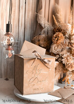 KARTONBOXEN  
 Samtkartenboxen Samtkarton in Taupe und Plexi-Schild-Set, Hochzeitskartenbox mit Deckel, Beige Gold Hochzeitsgeldbox, Nackte Hochzeitskartenbox mit Schlitz, Karten- und Geschenkbogen-Acrylschild-Set27