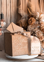KARTONBOXEN  
 Samtkartenboxen Samtkarton in Taupe und Plexi-Schild-Set, Hochzeitskartenbox mit Deckel, Beige Gold Hochzeitsgeldbox, Nackte Hochzeitskartenbox mit Schlitz, Karten- und Geschenkbogen-Acrylschild-Set27