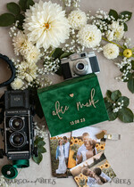 PHOTO ALBUM/ PHOTO BOX  Velvet Photo Box Photographer Box  Emerald Green Velvet Photo Box Photographer Wedding Memory Box, Greenery Custom Keepsake Box, Garden Photographer Gifts for Clients, Wedding Pictures packaging, Custom photography box15