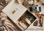 FOTOALBUM/ FOTOBOX Velvet Foto Box Fotografen Box Elfenbein Samt Fotobox Fotografenbox Hochzeitsgedächtnisbox, individuelle Andenkenbox, Ecru Fotografengeschenke für Kunden, Verpackung für Hochzeitsbilder, individuelle Fotobox19