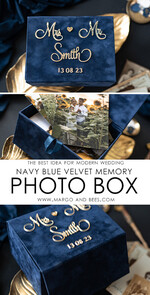 FOTOALBUM/ FOTOBOX Velvet Foto Box Fotografen Box Samt Fotobox Fotografenbox Hochzeits-Erinnerungsbox, individuelle Andenkenbox, Fotografengeschenke für Kunden, Hochzeitsbildverpackung, individuelle Fotografiebox14