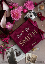 PHOTO ALBUM/ PHOTO BOX  Velvet Photo Box Photographer Box  Burgundy Large Velvet Photo Box, Maroon Photographer Box, Marsala Gold Wedding Memory Box, Gold Mirror Custom Keepsake Box, Photographer Gifts for Clients, Wedding Pictures packaging, Custom photography Copper box16