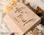 FOTOALBUM/ FOTOBOX Velvet Foto Box Fotografen Box Tan Samt Foto Box Fotografen Box Hochzeits Gedächtnis Box, Beige maßgeschneiderte Erinnerungsbox, Taupe Fotografen Geschenke für Kunden, Hochzeitsbilder Verpackung, Maßgeschneiderte Fotografie Akt Box38