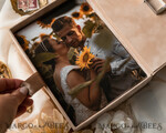 FOTOALBUM/ FOTOBOX Velvet Foto Box Fotografen Box Tan Samt Foto Box Fotografen Box Hochzeits Gedächtnis Box, Beige maßgeschneiderte Erinnerungsbox, Taupe Fotografen Geschenke für Kunden, Hochzeitsbilder Verpackung, Maßgeschneiderte Fotografie Akt Box38