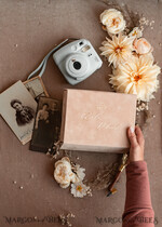 PHOTO ALBUM/ PHOTO BOX  Velvet Photo Box Photographer Box  Tan Velvet Photo Box Photographer Box Wedding Memory Box, Beige Custom Keepsake Box, Taupe Photographer Gifts for Clients, Wedding Pictures packaging, Custom photography Nude box8