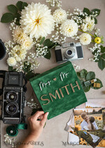 FOTOALBUM/ FOTOBOX Velvet Foto Box Fotografen Box Smaragdgrüne Samt-Fotobox Fotograf Hochzeits-Erinnerungsbox, Grüner personalisierter Andenkenkasten, Gartenfotograf Geschenke für Kunden, Hochzeitsbilder Verpackung, Individuelle Fotobox18