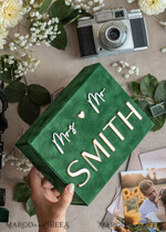 FOTOALBUM/ FOTOBOX Velvet Foto Box Fotografen Box Smaragdgrüne Samt-Fotobox Fotograf Hochzeits-Erinnerungsbox, Grüner personalisierter Andenkenkasten, Gartenfotograf Geschenke für Kunden, Hochzeitsbilder Verpackung, Individuelle Fotobox18