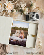 FOTOALBUM/ FOTOBOX Velvet Foto Box Fotografen Box Elfenbein Große Samt Foto Box, Gold Fotografen Box, Hochzeits Erinnerungsbox, Gold Spiegel Maßgeschneiderte Erinnerungsbox, Fotografen Geschenke für Klienten, Hochzeitsbilder Verpackung, Maßgeschneiderte Fotobox20