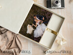 FOTOALBUM/ FOTOBOX Velvet Foto Box Fotografen Box Elfenbein Große Samt Foto Box, Gold Fotografen Box, Hochzeits Erinnerungsbox, Gold Spiegel Maßgeschneiderte Erinnerungsbox, Fotografen Geschenke für Klienten, Hochzeitsbilder Verpackung, Maßgeschneiderte Fotobox20