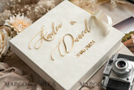 FOTOALBUM/ FOTOBOX Velvet Foto Box Fotografen Box Elfenbein Große Samt Foto Box, Gold Fotografen Box, Hochzeits Erinnerungsbox, Gold Spiegel Maßgeschneiderte Erinnerungsbox, Fotografen Geschenke für Klienten, Hochzeitsbilder Verpackung, Maßgeschneiderte Fotobox20