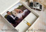 FOTOALBUM/ FOTOBOX Velvet Foto Box Fotografen Box Elfenbein Große Samt Foto Box, Gold Fotografen Box, Hochzeits Erinnerungsbox, Gold Spiegel Maßgeschneiderte Erinnerungsbox, Fotografen Geschenke für Klienten, Hochzeitsbilder Verpackung, Maßgeschneiderte Fotobox20