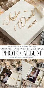 FOTOALBUM/ FOTOBOX Velvet Foto Box Fotografen Box Elfenbein Große Samt Foto Box, Gold Fotografen Box, Hochzeits Erinnerungsbox, Gold Spiegel Maßgeschneiderte Erinnerungsbox, Fotografen Geschenke für Klienten, Hochzeitsbilder Verpackung, Maßgeschneiderte Fotobox20