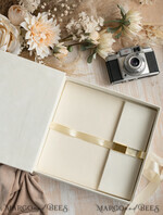 FOTOALBUM/ FOTOBOX Velvet Foto Box Fotografen Box Elfenbein Große Samt Foto Box, Gold Fotografen Box, Hochzeits Erinnerungsbox, Gold Spiegel Maßgeschneiderte Erinnerungsbox, Fotografen Geschenke für Klienten, Hochzeitsbilder Verpackung, Maßgeschneiderte Fotobox20