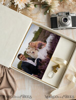FOTOALBUM/ FOTOBOX Velvet Foto Box Fotografen Box Elfenbein Große Samt Foto Box, Gold Fotografen Box, Hochzeits Erinnerungsbox, Gold Spiegel Maßgeschneiderte Erinnerungsbox, Fotografen Geschenke für Klienten, Hochzeitsbilder Verpackung, Maßgeschneiderte Fotobox20