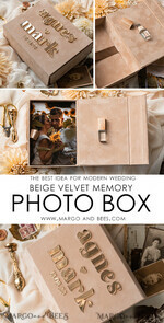 FOTOALBUM/ FOTOBOX Velvet Foto Box Fotografen Box Tan Samt Foto Box Fotografen Box Hochzeits Erinnerungsbox, Beige Individuelle Andenken Box, Taupe Fotografen Geschenke für Kunden, Hochzeitsbilder Verpackung, Individuelle Fotografie Nackt Box34