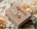 FOTOALBUM/ FOTOBOX Velvet Foto Box Fotografen Box Tan Samt Foto Box Fotografen Box Hochzeits Erinnerungsbox, Beige Individuelle Andenken Box, Taupe Fotografen Geschenke für Kunden, Hochzeitsbilder Verpackung, Individuelle Fotografie Nackt Box34