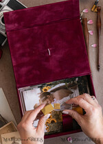 FOTOALBUM/ FOTOBOX Velvet Foto Box Fotografen Box Burgunder Samt Foto Box, Kastanienbraune Fotografen Box, Marsala Gold Hochzeits Gedächtnis Box, Gold Spiegel maßgeschneiderte Erinnerungsbox, Fotograf Geschenke für Kunden, Hochzeitsbilder Verpackung, maßgeschneiderte Fotografie Kupfer Box17