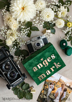 PHOTO ALBUM/ PHOTO BOX  Velvet Photo Box Photographer Box  Emerald Green Velvet Photo Box Photographer Wedding Memory Box, Greenery Custom Keepsake Box, Garden Photographer Gifts for Clients, Wedding Pictures packaging, Custom photography box22
