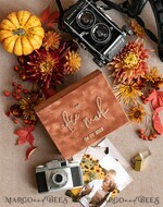 PHOTO ALBUM/ PHOTO BOX  Velvet Photo Box Photographer Box  Terracotta Velvet Photo Box Photographer Box Wedding Memory Box, Burnt Orange Custom Keepsake Box, Rust Photographer Gifts for Clients, Wedding Pictures packaging, Custom photography Copper box23